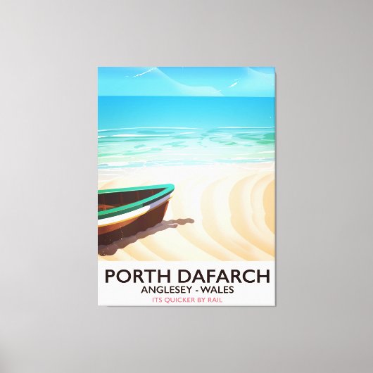 Porth Dafarch, Anglesey Welsh Beach Poster Leinwanddruck (Vorderseite)
