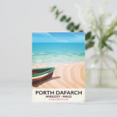 Porth Dafarch, Anglesey Welsh Beach Poster Postkarte (Stehend Vorderseite)