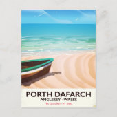 Porth Dafarch, Anglesey Welsh Beach Poster Postkarte (Vorderseite)