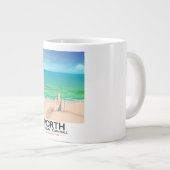 Porth Newquay Sandcastle Jumbo-Tasse (Vorderseite Rechts)