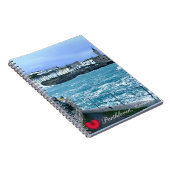 Porthleven Uhrturm + Gewartet für Fischskulpturen Notizblock (Rechte Seite)