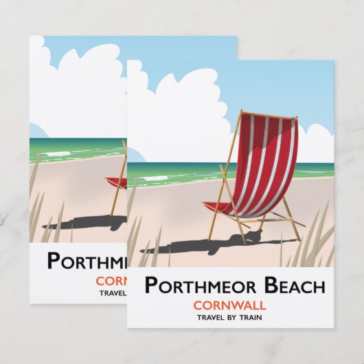 Porthmeor Beach Reiseplakat (Vorne/Hinten)