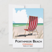 Porthmeor Beach Reiseplakat (Rückseite)
