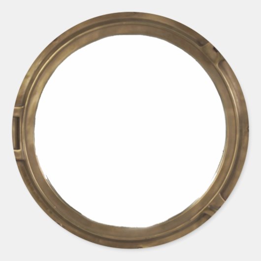 Porthole, anpassbarer Aufkleber (Vorderseite)