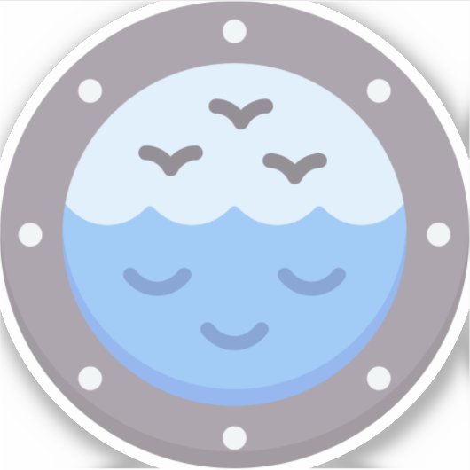 Porthole Aufkleber (Vorderseite)