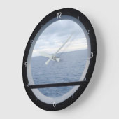 Porthole View Große Wanduhr (Winkel)