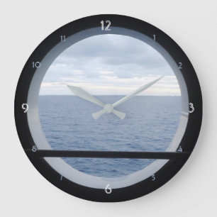 Porthole View Große Wanduhr