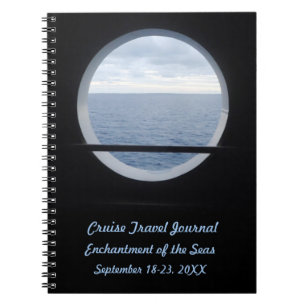 Porthole View Personalisiert Travel Journal Notizblock