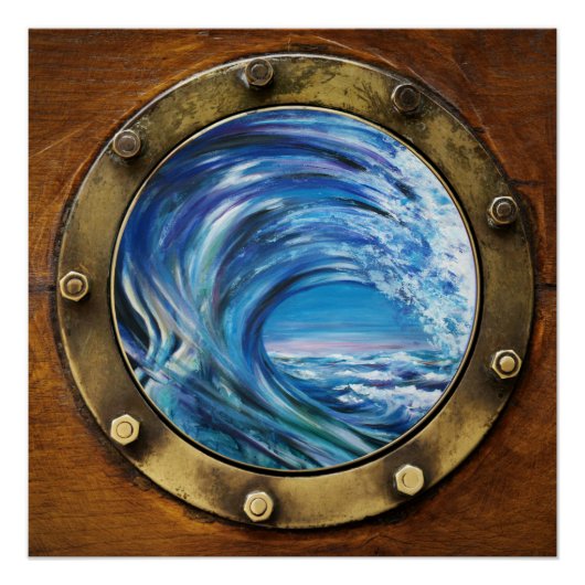 Porthole Wave Poster (Vorderseite)