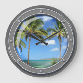 Porthole zur Paradiesuhr Große Wanduhr (Vorderseite)