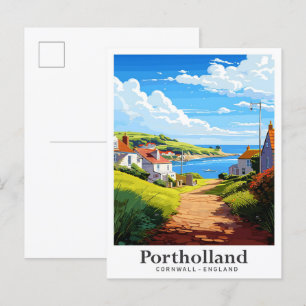 Portholland Cornwall Postkarte