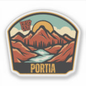 Portia, Arkansen Aufkleber (Vorderseite)