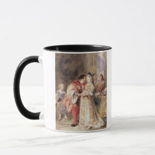 Portia und Bassanio, c.1826 (w/c, braune Tinte, Tasse