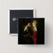 Portia und Shylock "vom Kaufmann von Venedig" A Button (Vorne & Hinten)