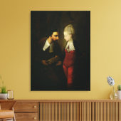 Portia und Shylock von 'Der Händler von Venedig' A Leinwanddruck (Insitu (Wohnzimmer))