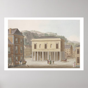 Portico des Springbrunnens von Pouhon am Wellness- Poster