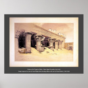 Portico des Tempels von Edfou Roberts/Haghe Art Poster