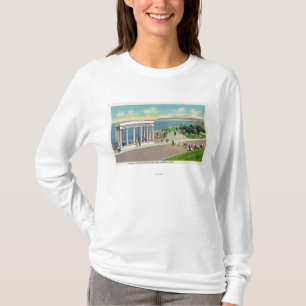 Portico über Plymouth Rock-Ansicht von Plymouth T-Shirt