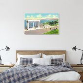 Portico über Plymouth Rock View von Plymouth Leinwanddruck (Insitu (Schlafzimmer))