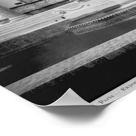 Portico und Springbrunnen Universell Poster (Ecke)