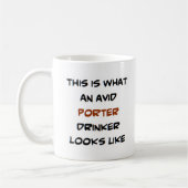 Portiertrinker, begeistert kaffeetasse (Links)