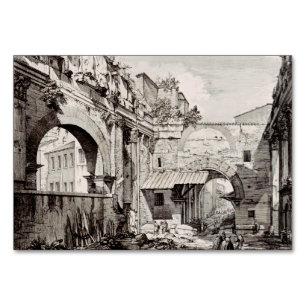 Portikus der Oktavia Rom Schwarz-Weiß-Kunst Tischnummer