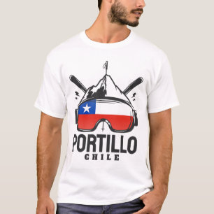 Portillo Chile Skigebiet Retro Skigebiet T-Shirt