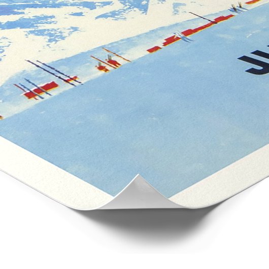 Portillo,Chile,Vintage Ski Poster (Ecke)