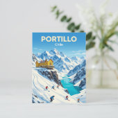 Portillo-Ski Resort Chile Postkarte (Stehend Vorderseite)