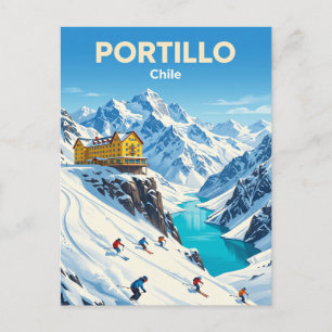 Portillo-Ski Resort Chile Postkarte