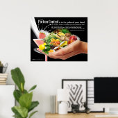 Portion Kontrolle Poster (Heimbüro)