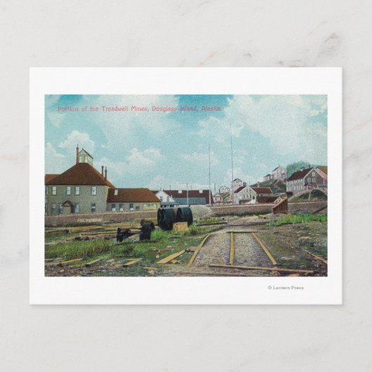 Portion Treadwell MinesDouglass Island, AK Postkarte (Vorderseite)