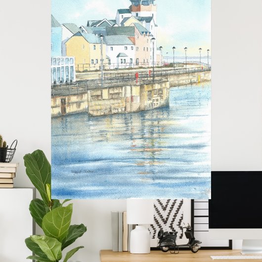 Portishead Marina Poster (Heimbüro)