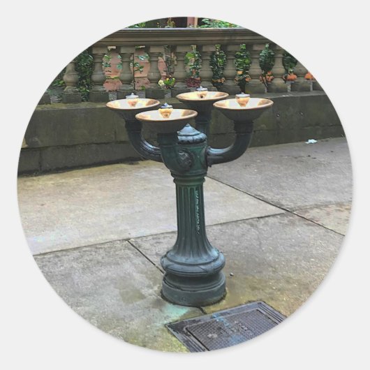 Portland Benson Bubblers #1 Runder Aufkleber (Vorderseite)