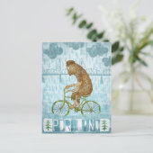 Portland Bigfoot Postkarte (Stehend Vorderseite)