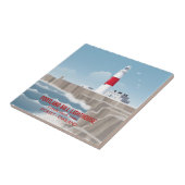 Portland Bill Leuchtturm Fliese (Seite)
