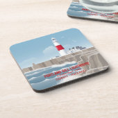Portland Bill Leuchtturm Getränkeuntersetzer (Linke Seite)