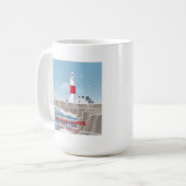 Portland Bill Leuchtturm Kaffeetasse (Vorderseite Links)