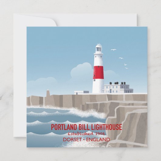 Portland Bill Leuchtturm Karte (Vorderseite)