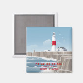 Portland Bill Leuchtturm Magnet (Vorderseite/Rückseite)