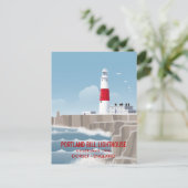 Portland Bill Leuchtturm Postkarte (Stehend Vorderseite)