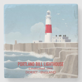 Portland Bill Leuchtturm Steinuntersetzer