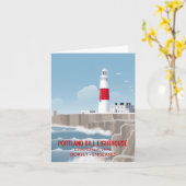 Portland Bill Lighthouse Karte (Gelbe Blume)
