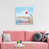 Portland Bill Lighthouse Leinwanddruck (Insitu (Wohnzimmer))