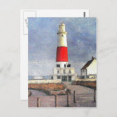 Portland Bill Lighthouse Postkarte (Vorne/Hinten)