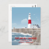 Portland Bill Lighthouse Postkarte (Vorne/Hinten)