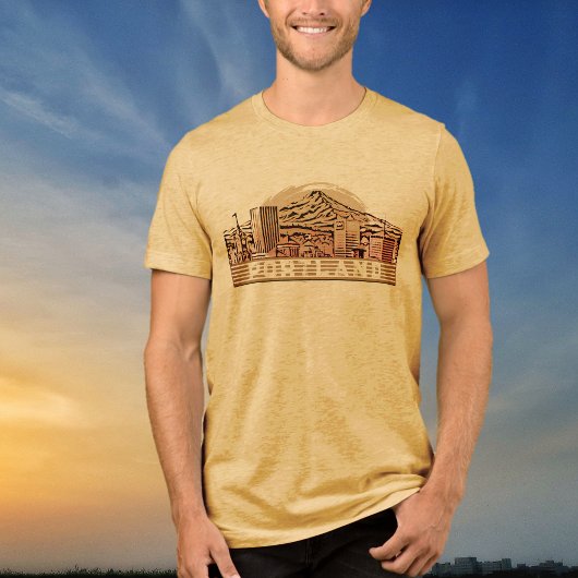 Portland Black Skyline Graphic T - Shirt