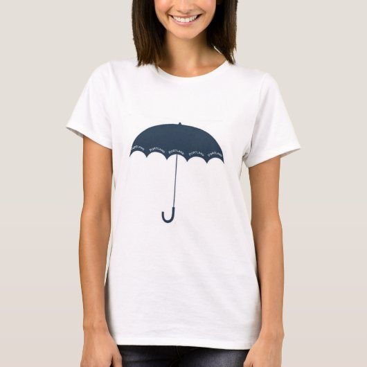 Portland Blue Umbrella T - Shirt (Vorderseite)