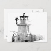 Portland Breakwater Lighthouse 2 Postkarte (Vorne/Hinten)