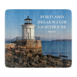 Portland Breakwater Lighthouse Maine Cutting Board Schneidebrett